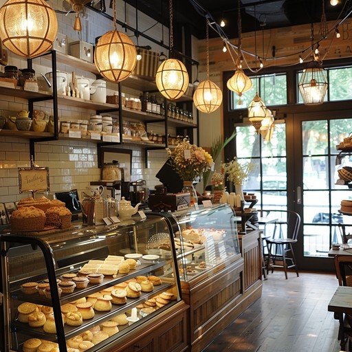 Baker preparing pastries